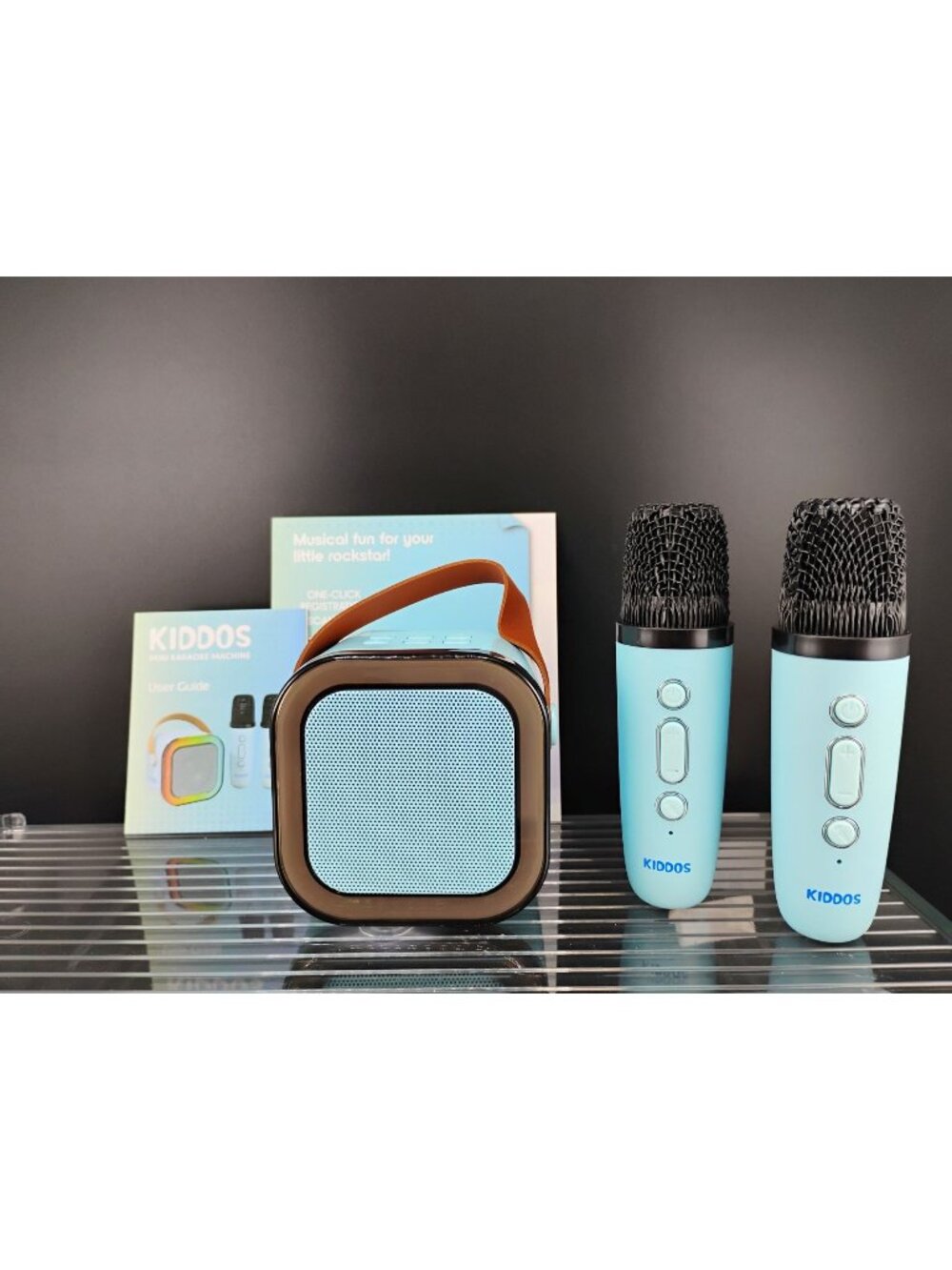 Kids Wireless Karaoke Machine W/ Microphones Bluetooth USB AUX TF Option